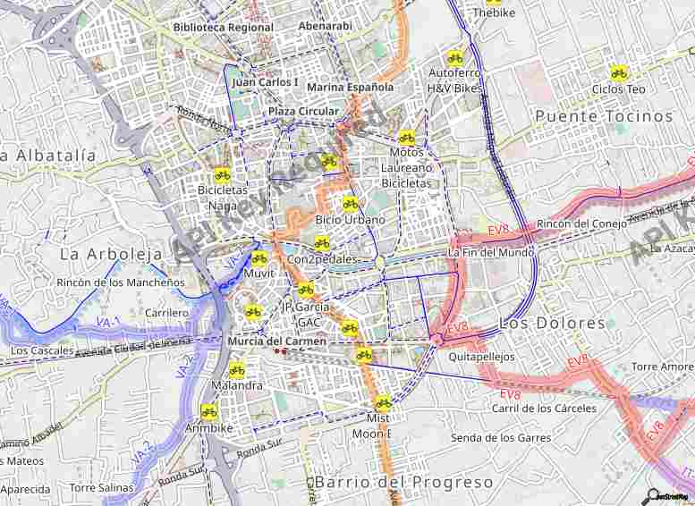 Mapa del código postal