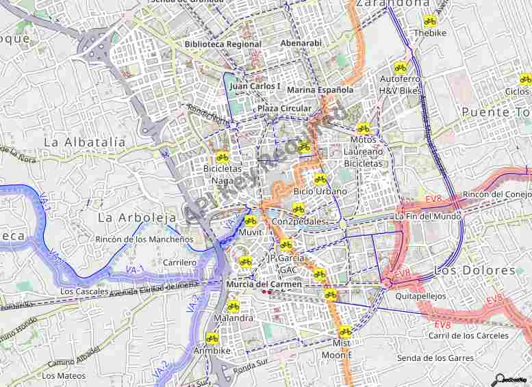 Mapa del código postal