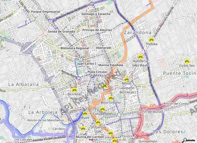 Mapa del código postal