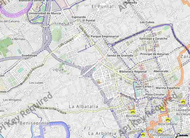 Mapa del código postal