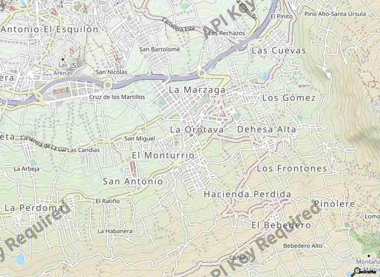 Mapa del código postal